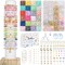 Friendship Bracelet Making Kit with 24 Summer Colors, 7800Pcs 2 Boxes Jewelry Making Kit for Adults, Gold Letter & Pattern Beads, DIY Art and Craft for Girls